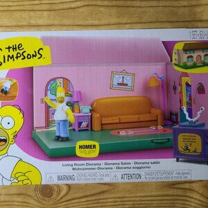The Simpsons Living Room Set with Homer Jakks figure (NEW)